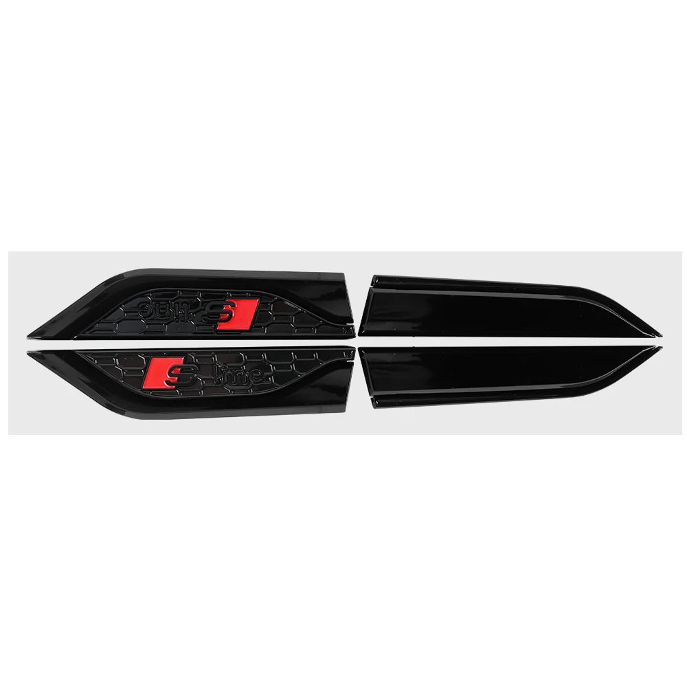 2pcs ABS Fender Emblem Stickers for Audi S-Line S5 RS5 A3 A4 A5 A6 A7