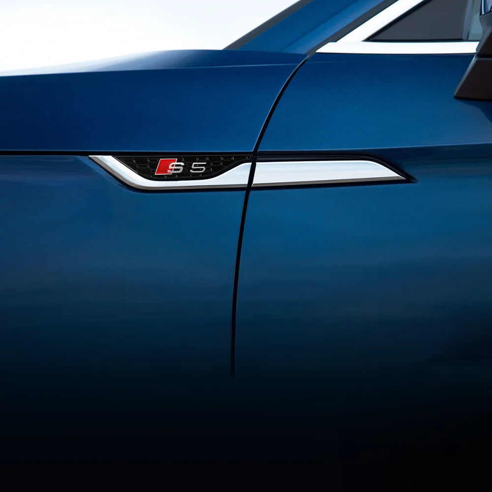 2pcs ABS Fender Emblem Stickers for Audi S-Line S5 RS5 A3 A4 A5 A6 A7