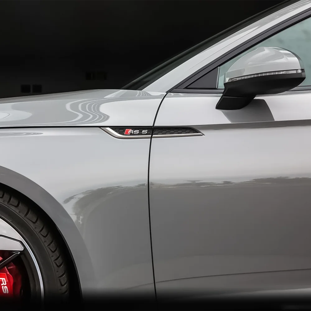 2pcs ABS Fender Emblem Stickers for Audi S-Line S5 RS5 A3 A4 A5 A6 A7