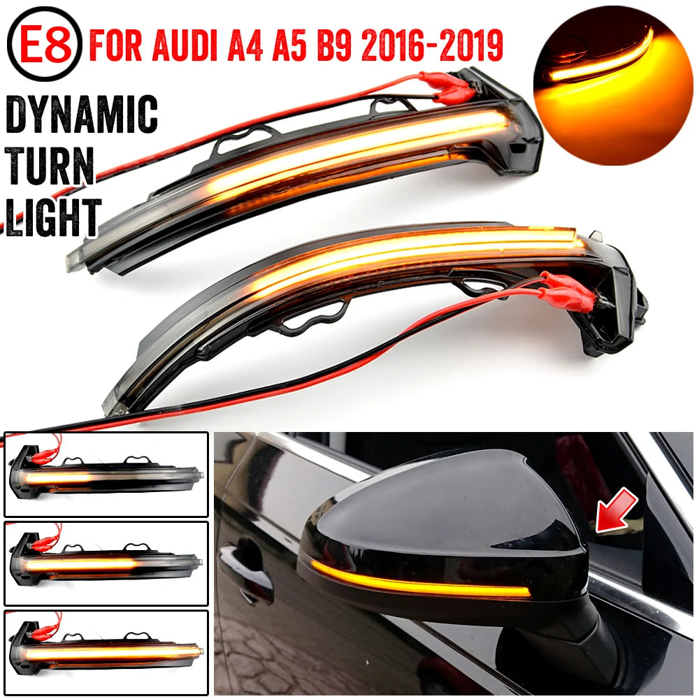 Audi A4/S4/RS4/A5/S5/RS5 B9 2016-2019 Sequential LED Mirror Turn Signal