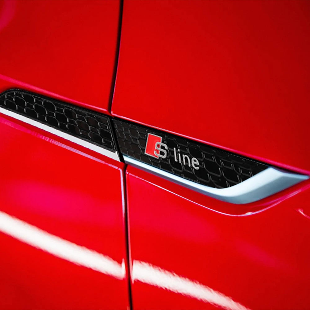 2pcs ABS Fender Emblem Stickers for Audi S-Line S5 RS5 A3 A4 A5 A6 A7