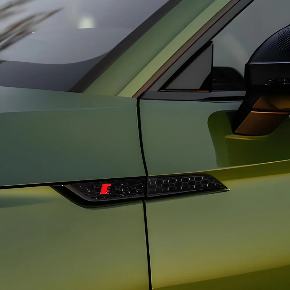 2pcs ABS Fender Emblem Stickers for Audi S-Line S5 RS5 A3 A4 A5 A6 A7